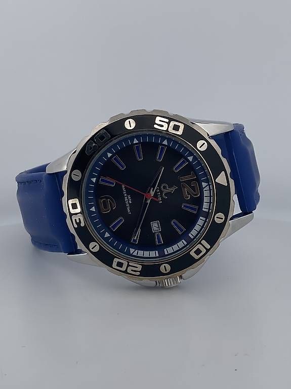 Orologi: Dicktime Herrenuhr Quarz Blau – Usato da Wettingen venduto da Elegance_Uhren 3