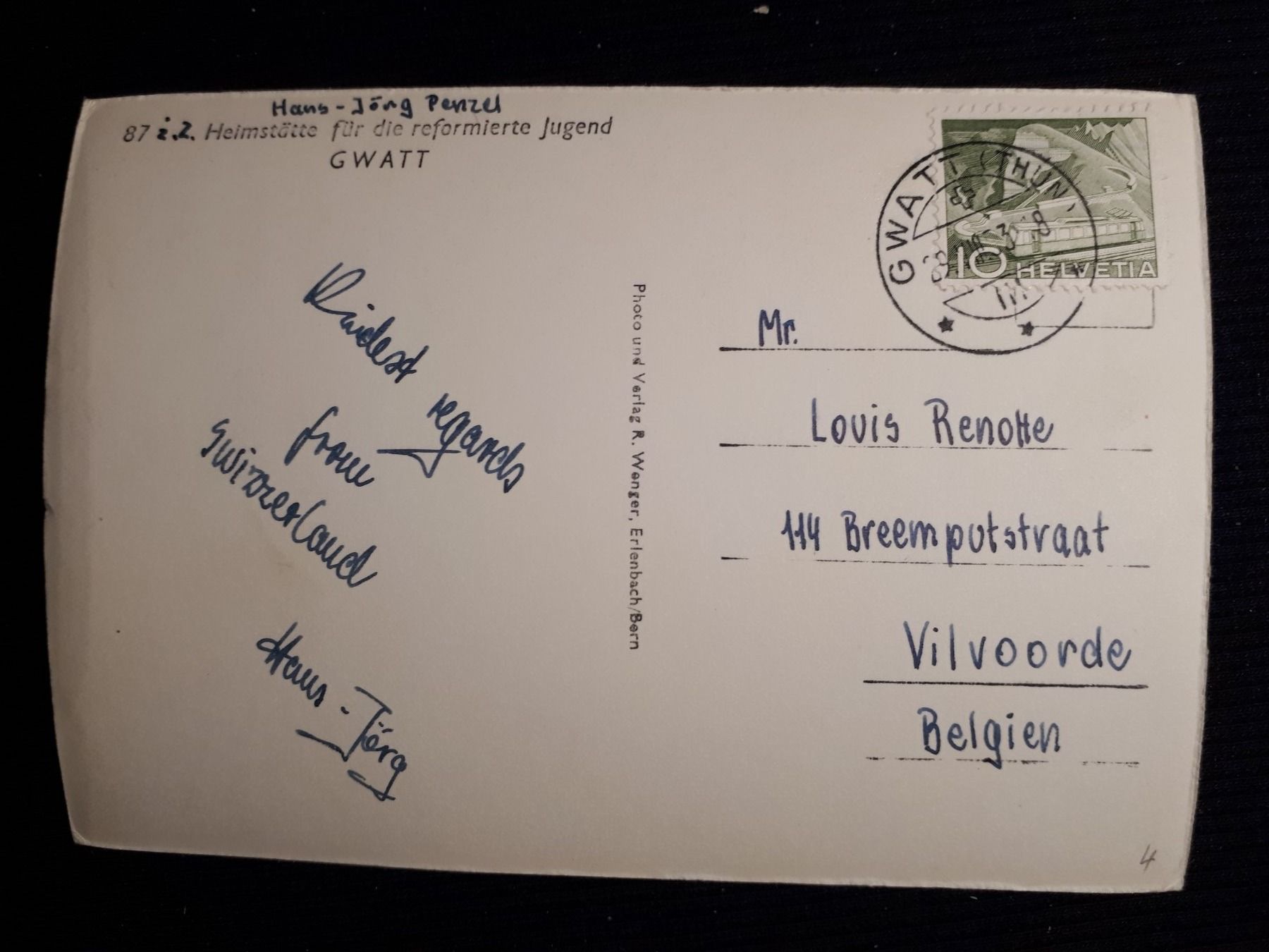 Cartes postales: GWATT 1953 – D'occasion à Ponto Valentino par giorgia06 1