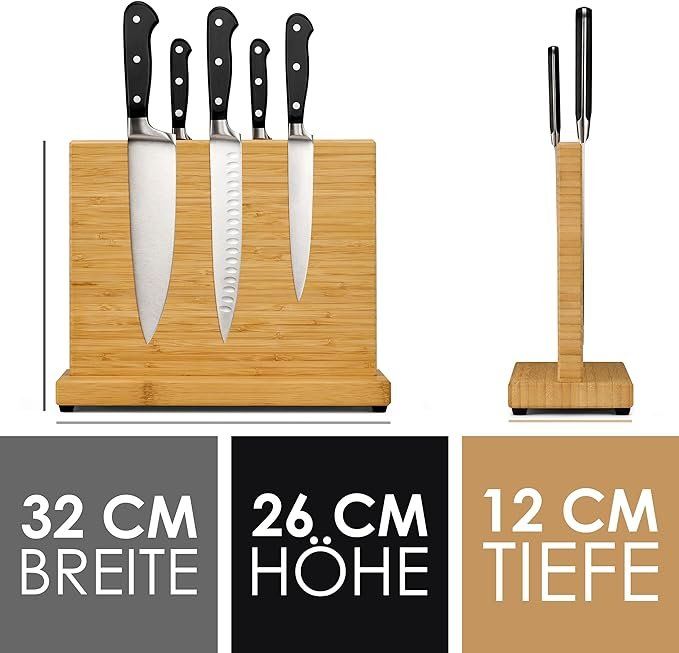 Coltelli: Messerblock Magnetisch Holz aus Bambus – Nuovo e nell'imballaggio originale da Oberentfelden venduto da sch_8bt6 5