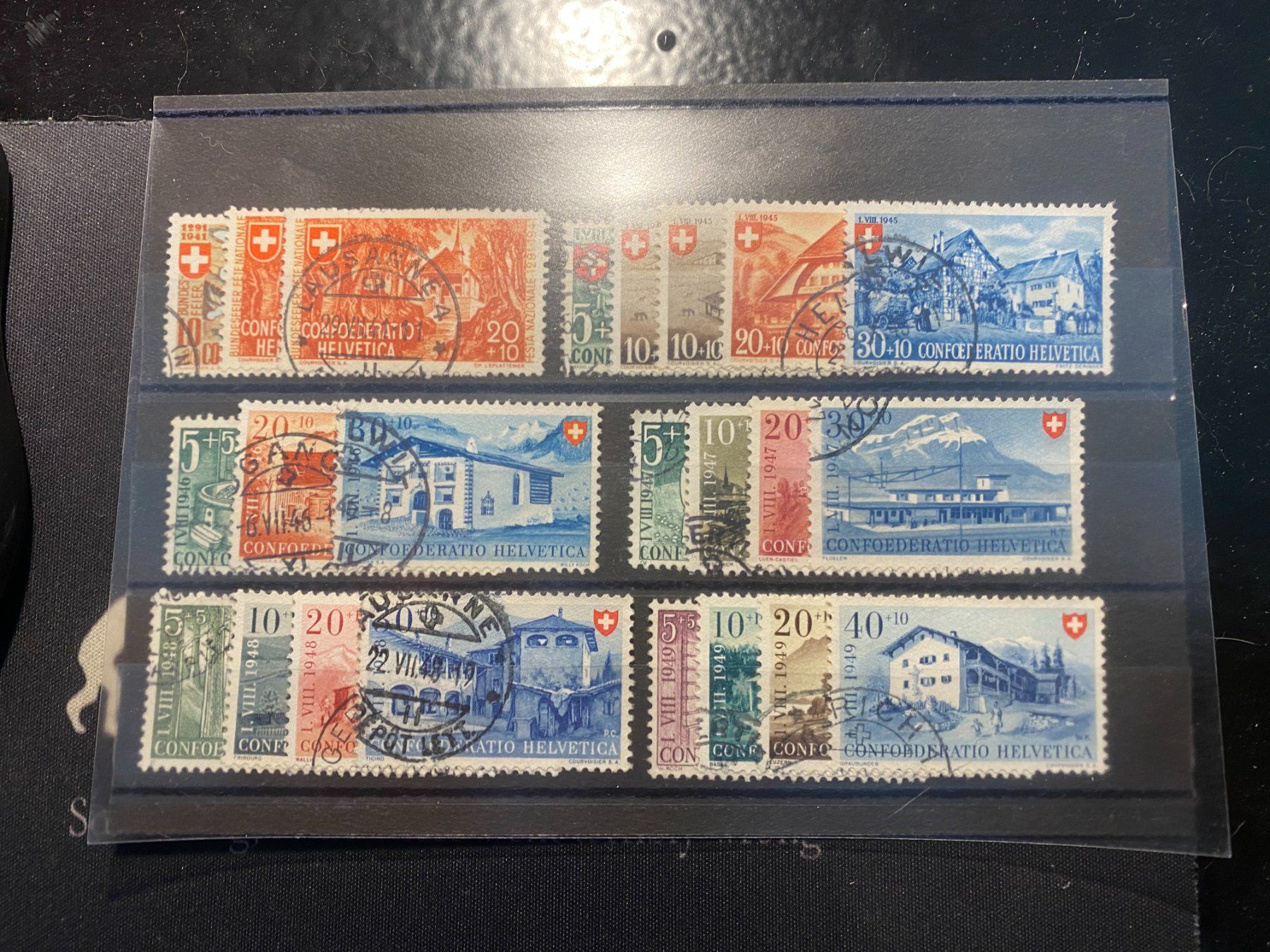 Tutti i francobolli: 1938 - 1949 Pro Patria Gestempelt – Usato da Grand-Lancy venduto da Dany1973 1