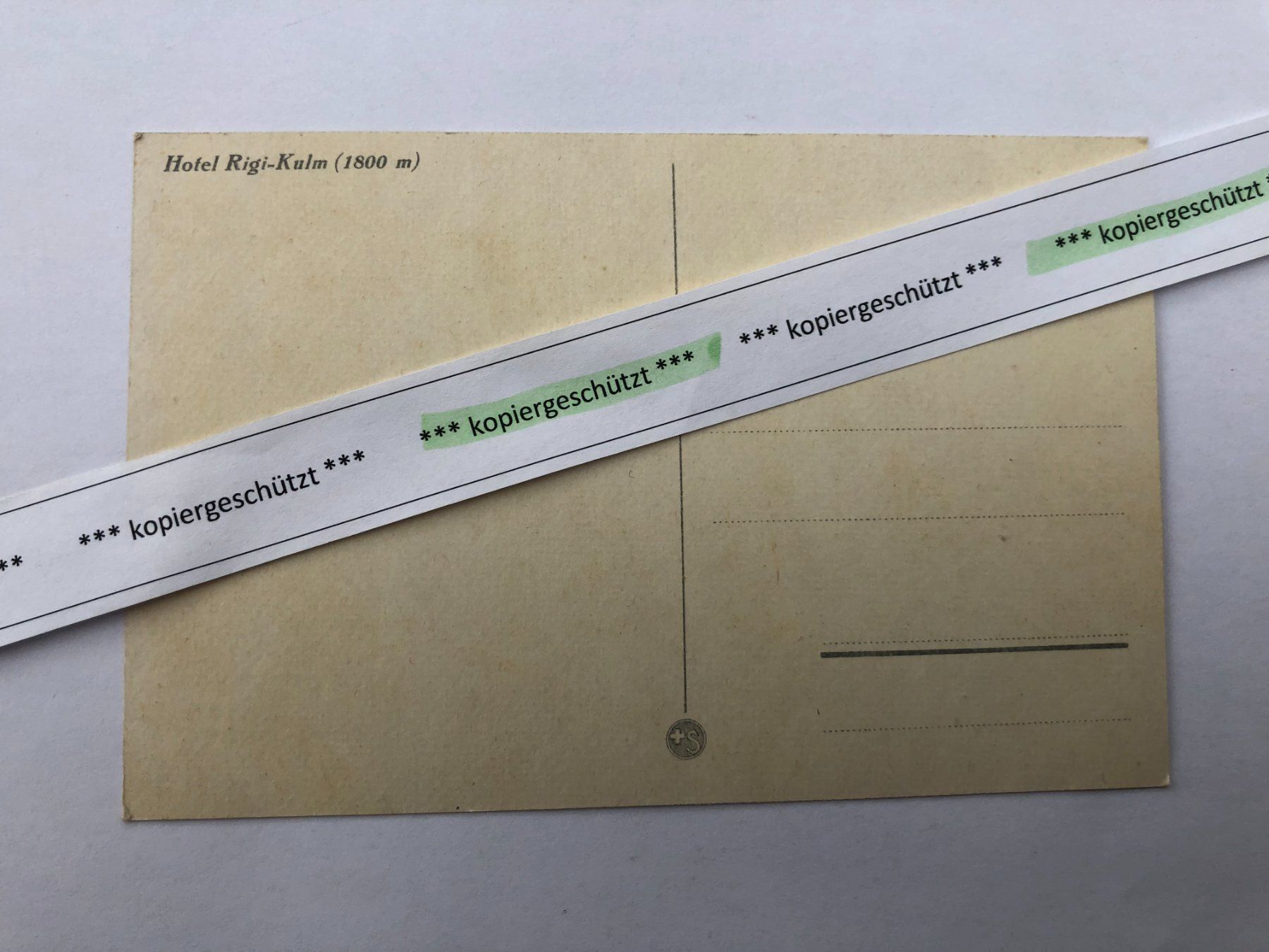 Cartoline postali: Hotel Rigi-Kulm AK alt – Usato da Hefenhofen venduto da Bierinder 1