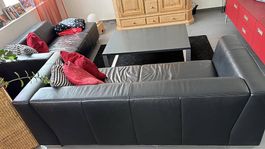 Ledersofa Doppelteilig