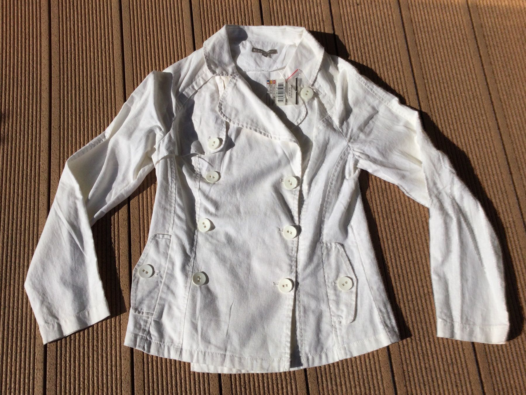 Jacken: Veste blanche 55% lin NEUF – Neu und originalverpackt aus Agiez von chouchanelle 4
