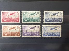 () Poste Aérienne Avion survolant Paris 1936 Neufs*