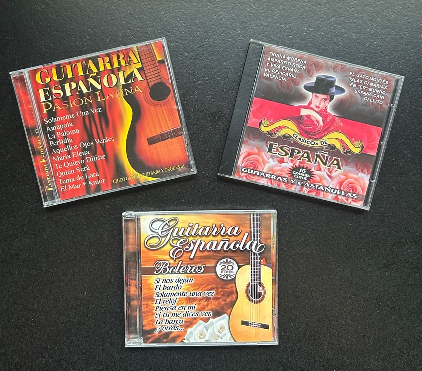 3 x Musik CD's SPANISH GUITARRAS Y CASTANUELAS (Gebraucht) in Brislach ...