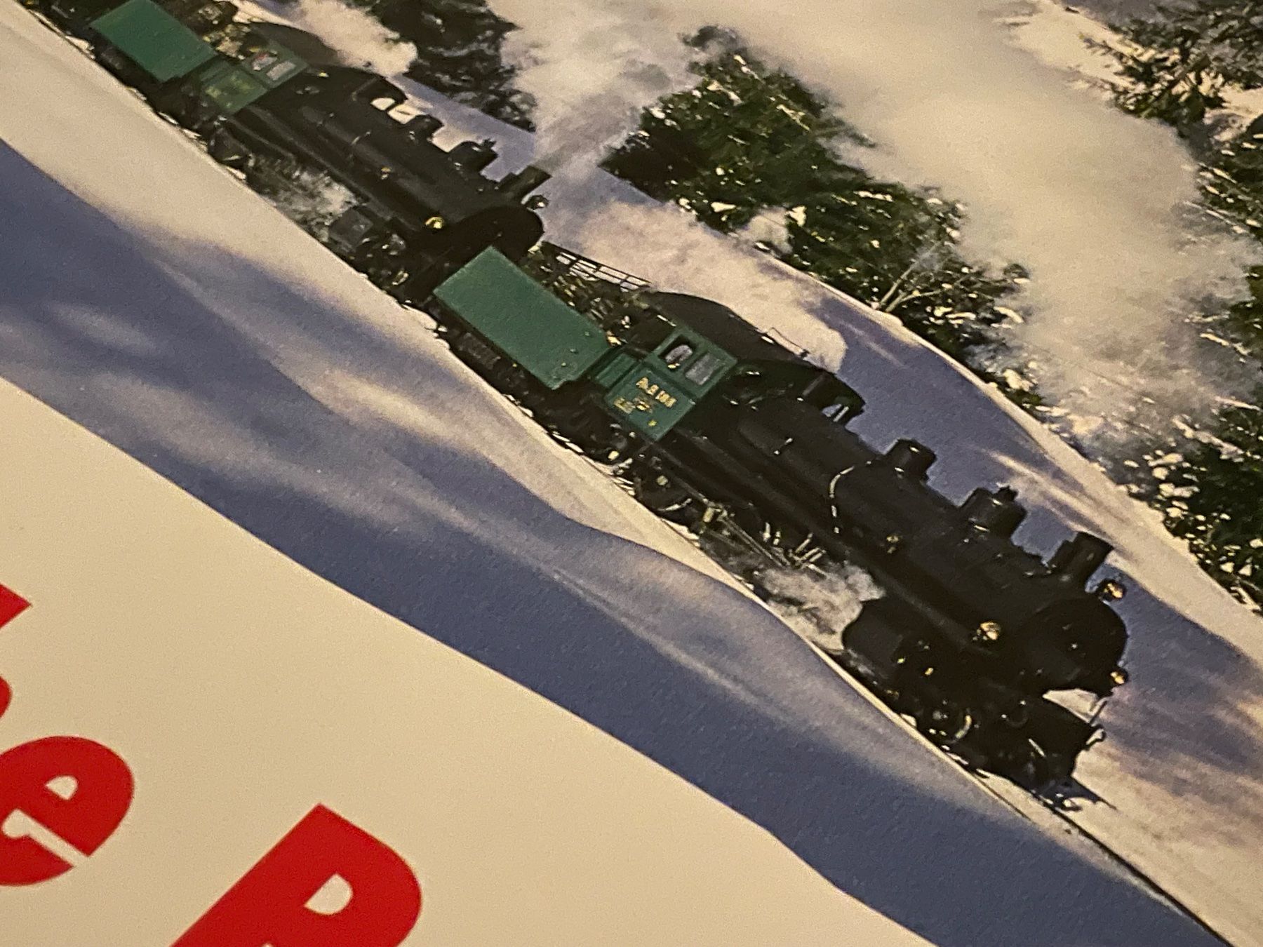 altes Plakat RhB Zug Bahn Poster Vintage Graubünden antik (Gebraucht ...