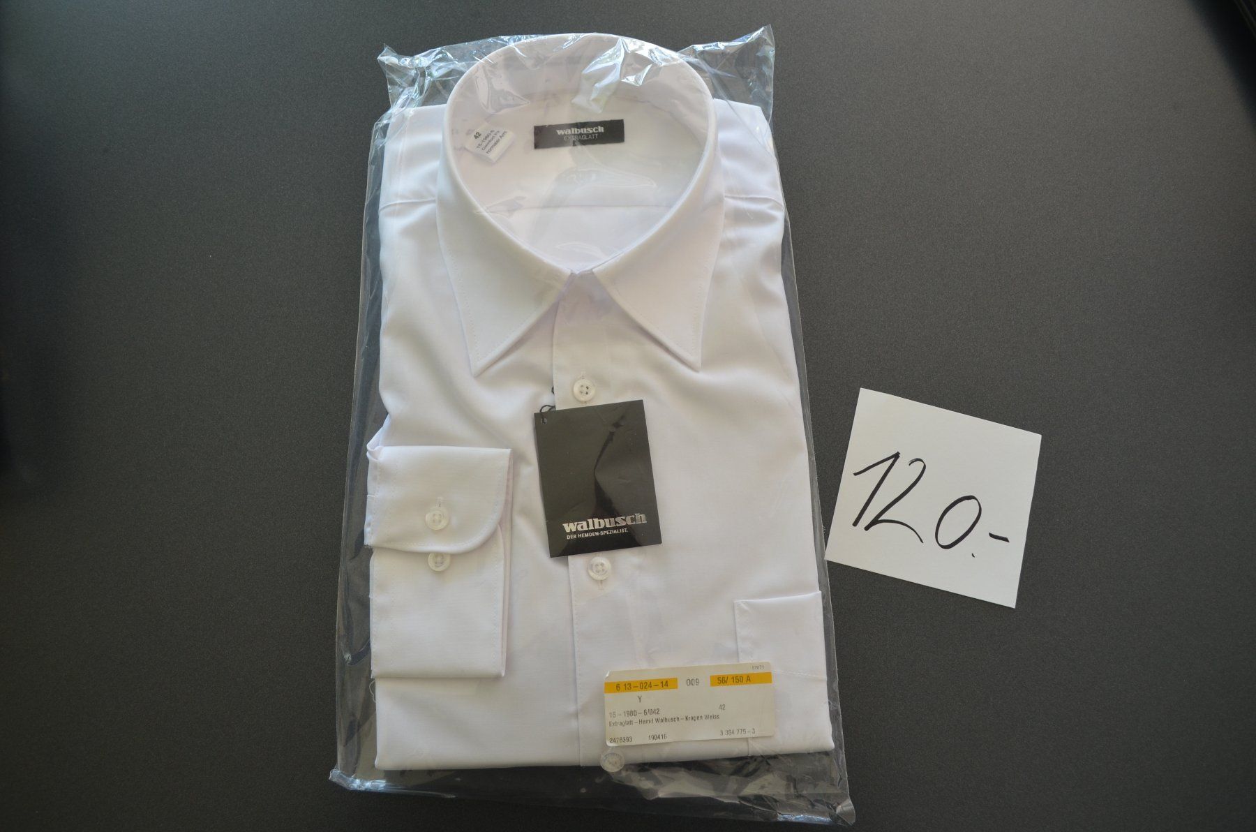 Walbusch Camicie: weisses Hemd von Walbusch Grösse 42 – Nuovo e nell'imballaggio originale da Richenthal venduto da Mikesh01
