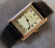 Monika Handaufzug Vergoldet Swiss Made Elegante Damenuhr