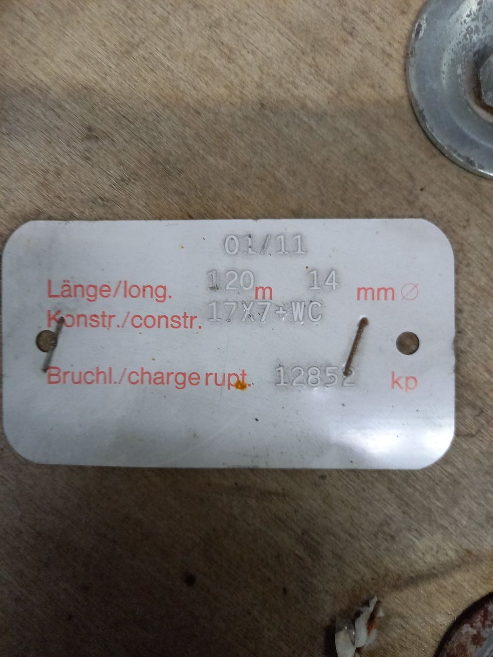 Eisenwaren: Stahlseil 14 mm – Neu (gemäss Beschreibung) aus Ziefen von alonso1234 3