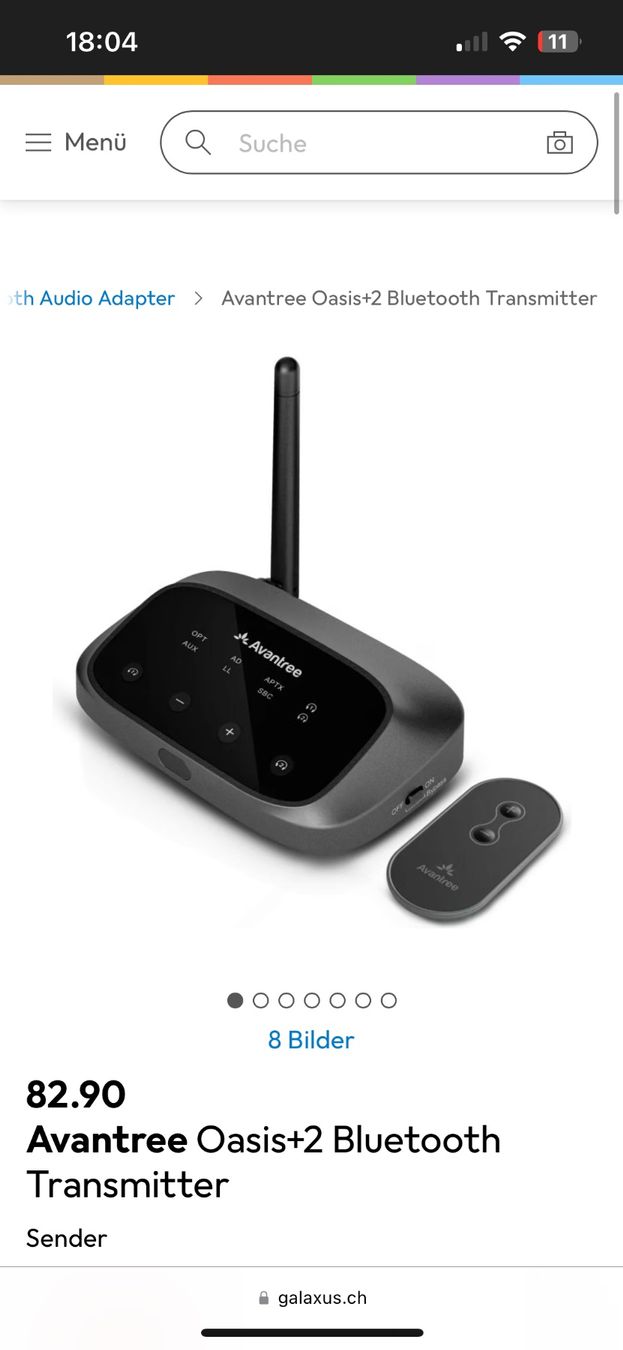 Ricevitori: Avantree Oasis+2 Bluetooth Transmitter – Nuovo e nell'imballaggio originale da Obernau venduto da Chriz_ 1