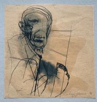 GIUSEPPE ZIGAINA Portrait  original 1955  ⭐️