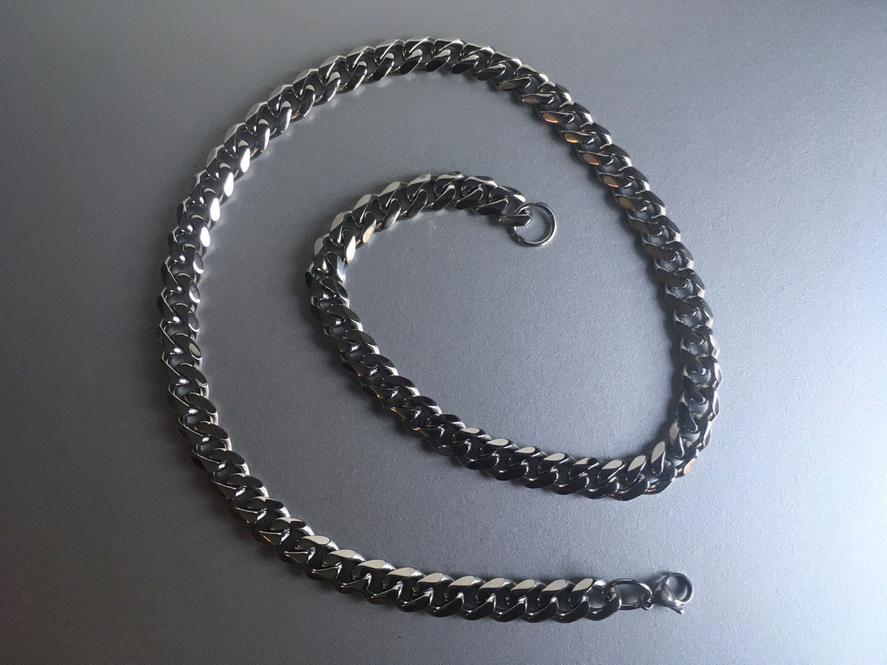 Catenine: Panzerkette aus Edelstahl 10mm – Nuovo e nell'imballaggio originale da Zürich venduto da MEVAS-Schmuck 2