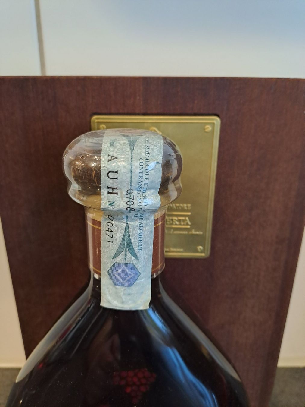 Berta Bevande alcoliche: Paolo Berta Grappa 1989 mit OHK – Nuovo e nell'imballaggio originale da Elsau venduto da Kellerraeumung 7