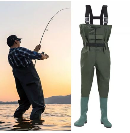 Wathose Gummistiefel Teichhose Anglerhose 40-47 Grösse