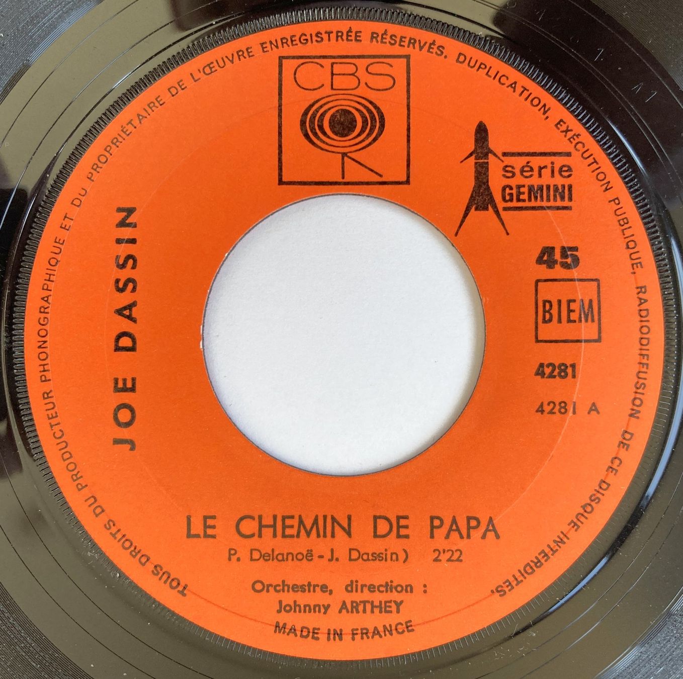 Dischi in vinile: JOE DASSIN - LE CHEMIN DE PAPA – Usato da Bottens venduto da hotter-than-hell 2