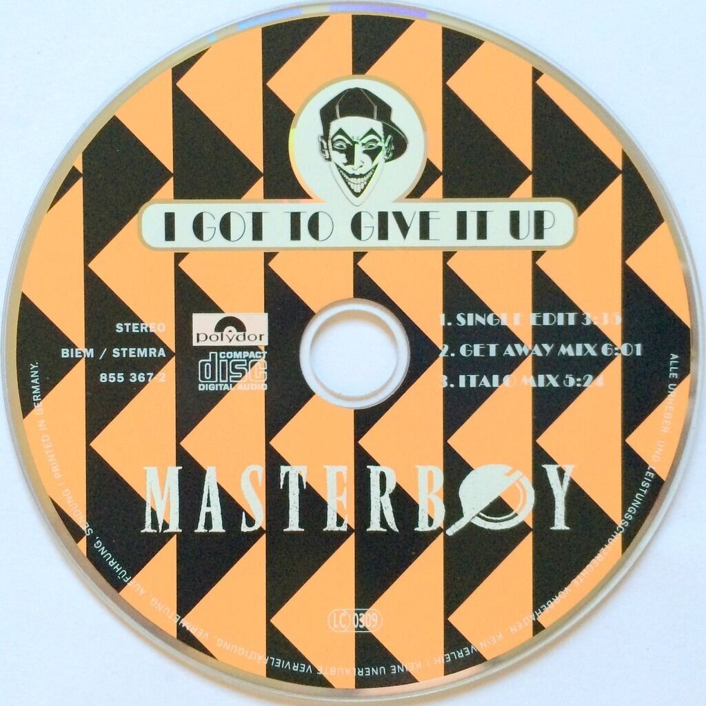 CD: MASTERBOY - I GOT TO GIVE IT UP – Usato da Bottens venduto da hotter-than-hell 2
