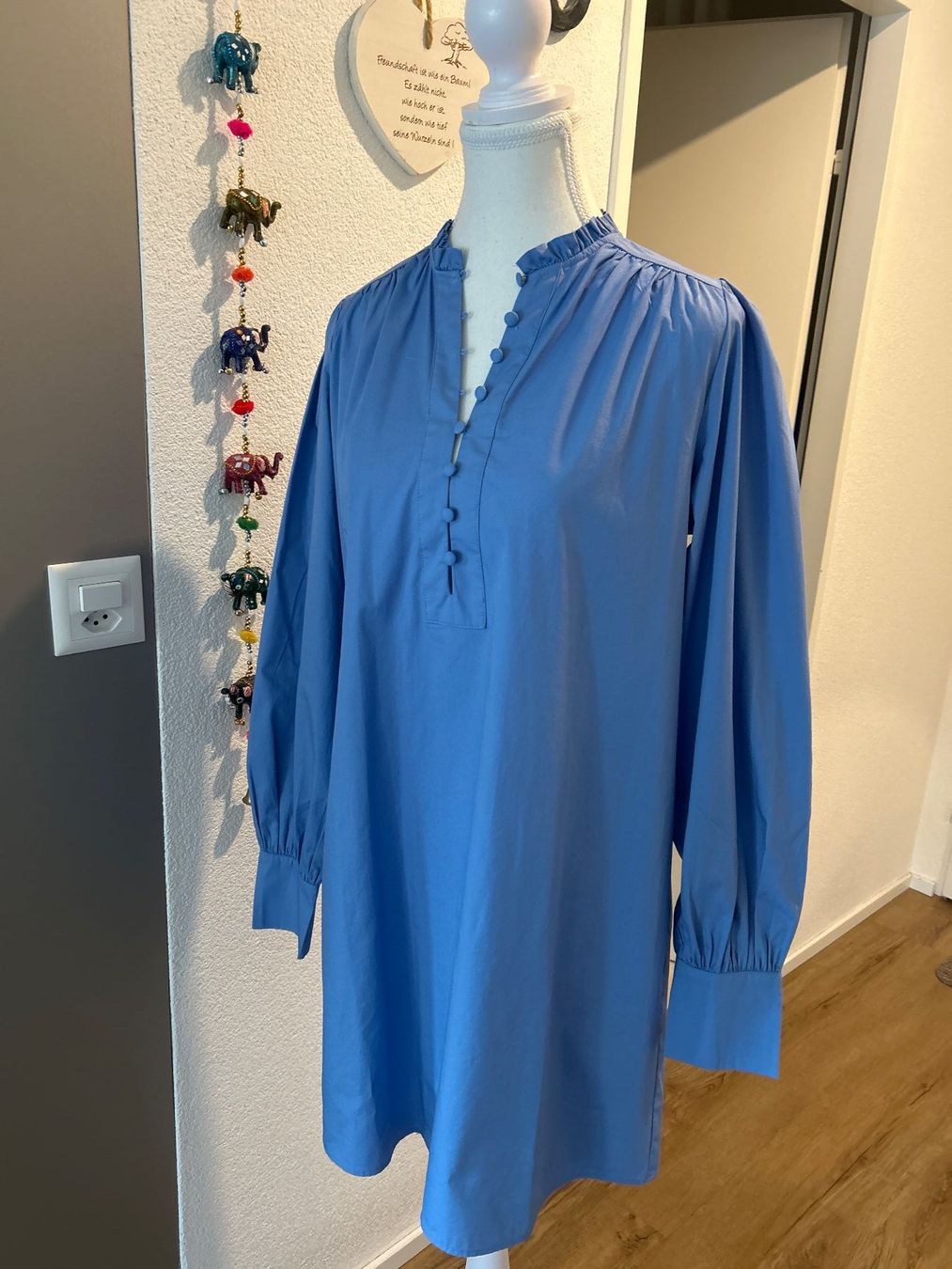H&M Vestiti: Langarm Blusenkleid hellblau von H&M – Nuovo (secondo la descrizione) da Brunnen venduto da Nala2929 4