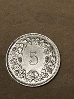 Schweizer 5 Rappen Münze Jahrgang 1970 im guten Zustand