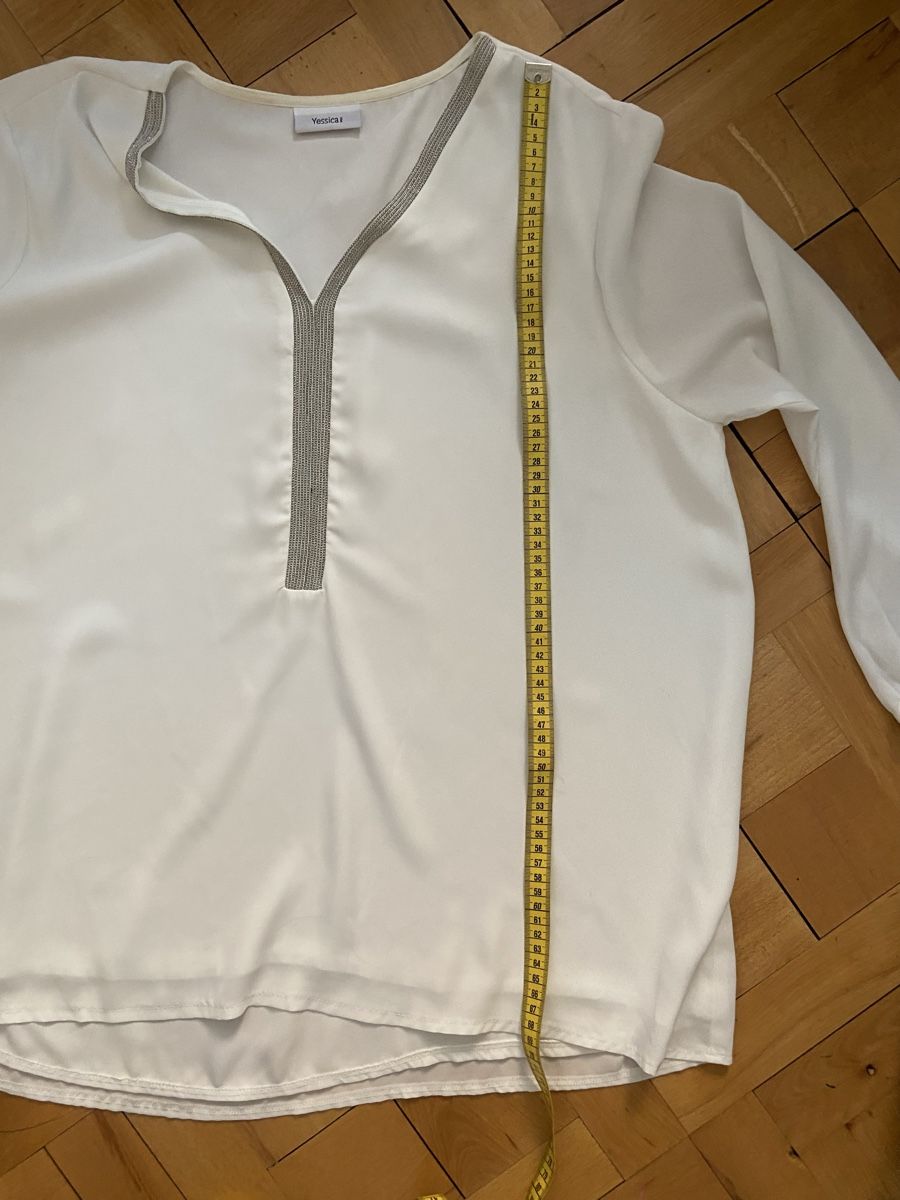 Camicette: Edle Bluse mit Glitzerbesatz Gr.42/44 – Nuovo (secondo la descrizione) da Zürich venduto da Unique2400 4