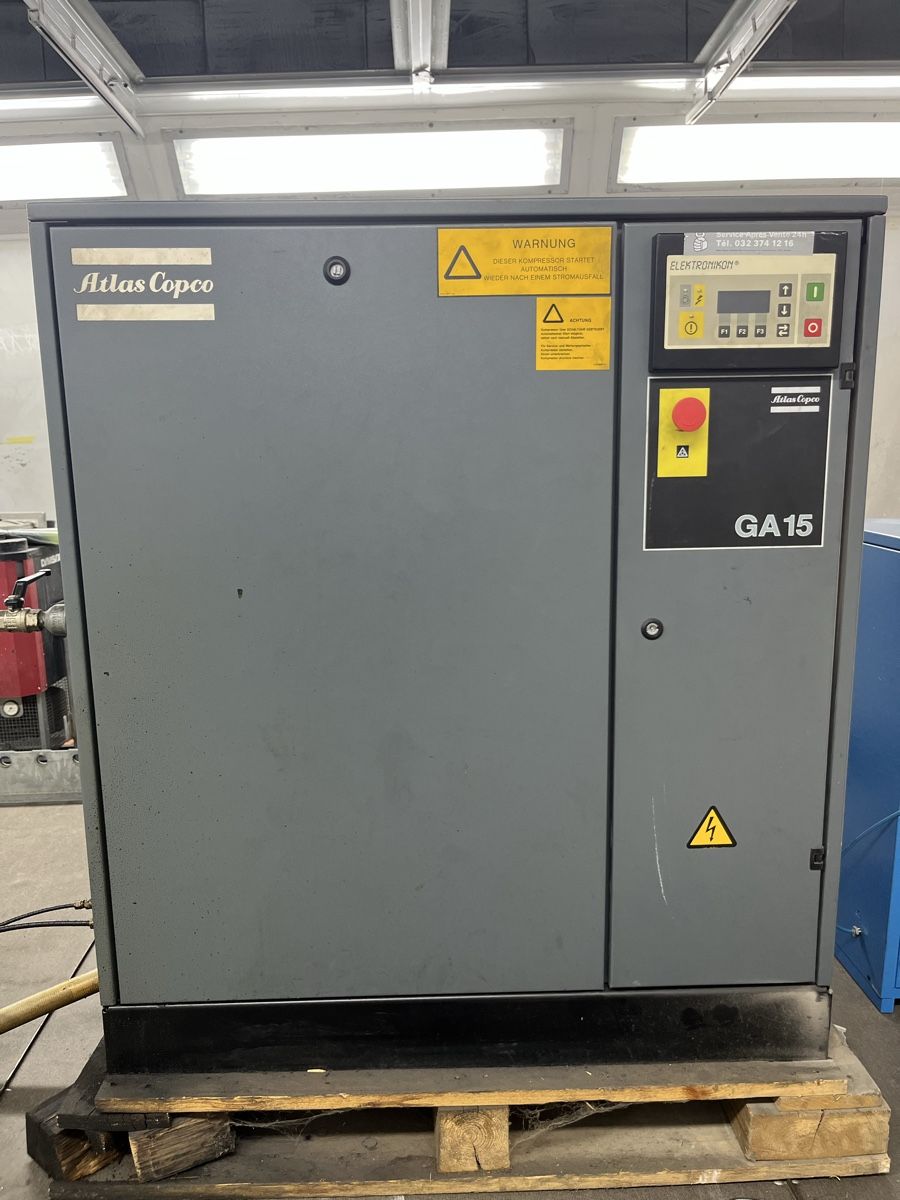 Atlas Copco Compressori: Kompressor Atlas Copco GA15 – Usato da Tafers venduto da thunsch_