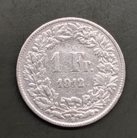 1 Fr. Münze CH 1912 Silber