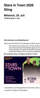 1x Stars in Town 2026 Sting Mittwoch, 29. Juli