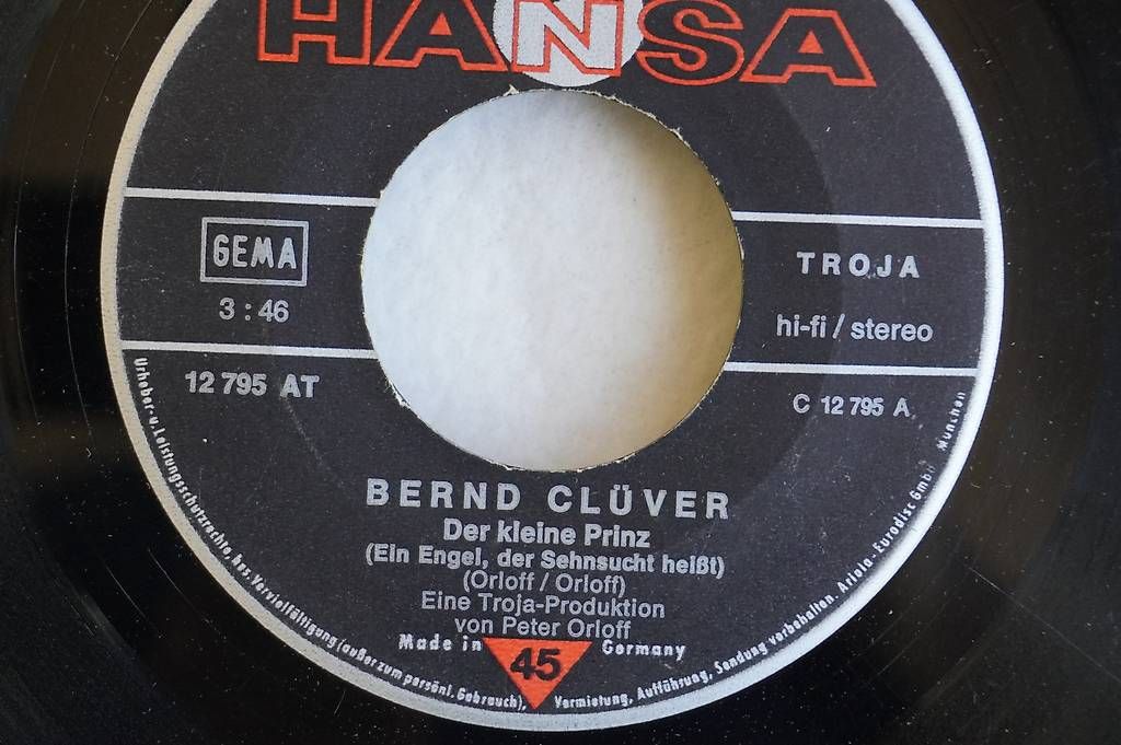 Dischi in vinile: Bernd Clüver Single – Usato da Kräiligen venduto da bero65