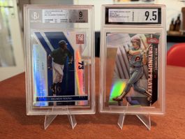 2 MLB Karten - Delmon Young & Mike Schmidt - 2x Grading!