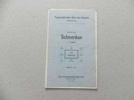 Landkarte Schmerikon SG 1945 Wagen Wurmsbach St.Gallenkappel