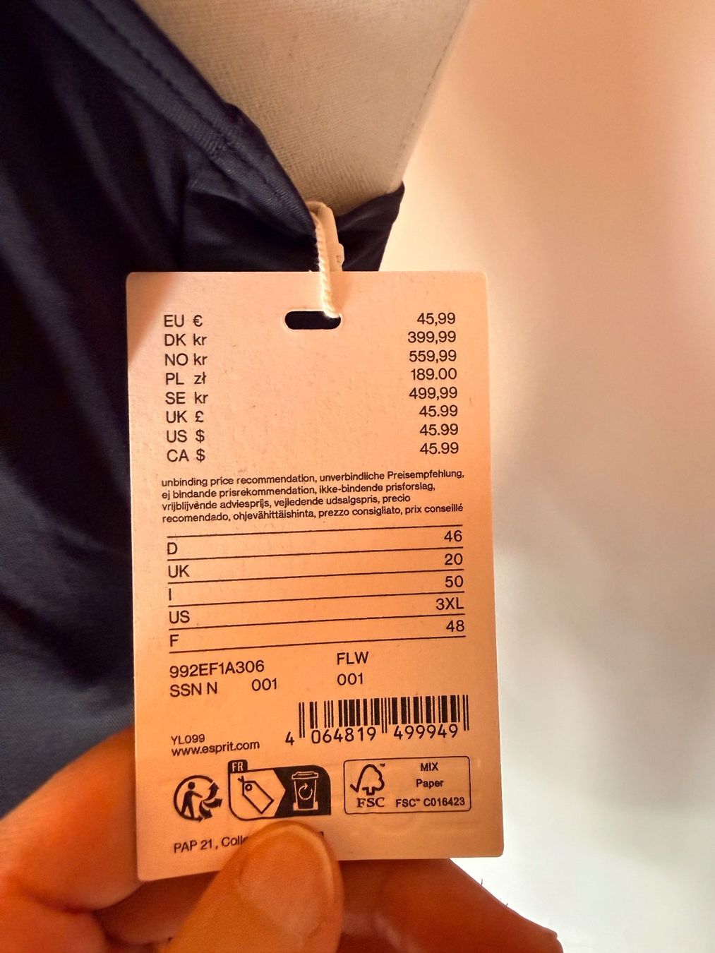Esprit Costumi da bagno & Bikini: ESPRIT, Badekleid, Grösse 46, Farbe Schwarz – Nuovo e nell'imballaggio originale da Rudolfstetten venduto da gst_g7xl 4