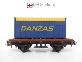 Lima kurzer Flachwagen mit Container "Danzas" o.OVP DC GS H0