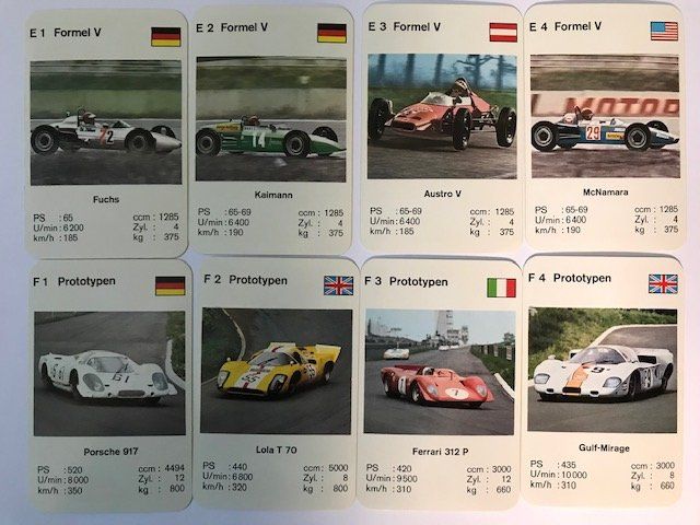 Spiele: Quartett PS Rennwagen Nr 3200 – Gebraucht aus Zürich von gigimai67 4