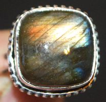 Ring L-7377 – Labradorit - Verstellbar