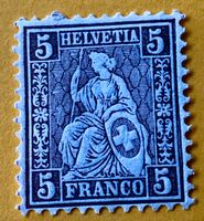 Sitzende Helvetia UNGESTEMPELT   ﻿Siehe Original Fotos   