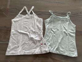 🌸2 Mädchen Unterhemden Gr. 110/116 Sommer