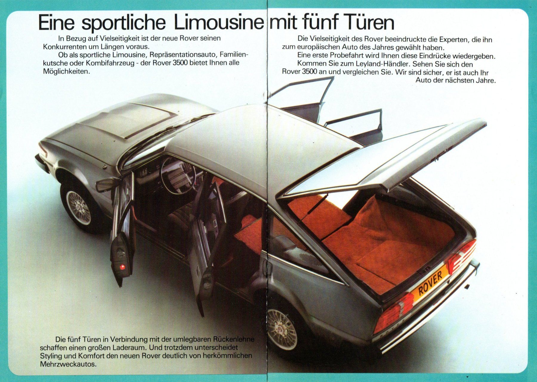 Rover Autos: Rover 3500 - Originalprospekt – Gebraucht aus Malans GR von Chueche427 3