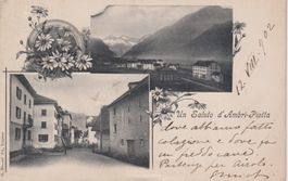 Cartolina Ambri-Piotta vista paesaggio e paese