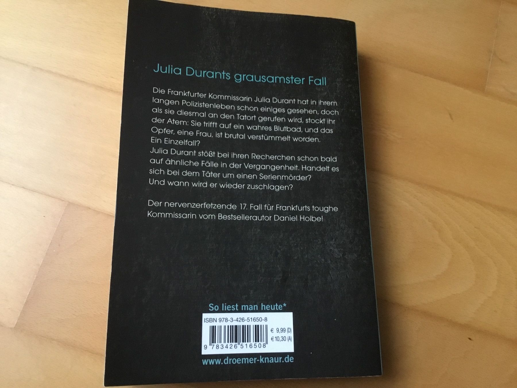 Libri: Andreas Franz - Kalter Schnitt - Daniel Holbe – Usato da Kerzers venduto da Georges3210 1