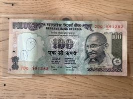 Banknote Indien 100 Rupien - Sammlerstück