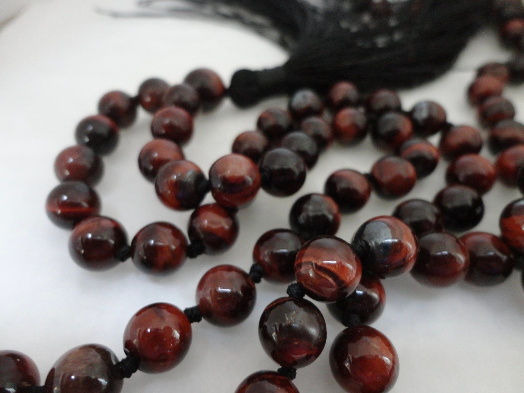Pietre preziose: Rotes-Tigerauge 108 Tibet – Nuovo (secondo la descrizione) da Biberist venduto da tl-schmuck 2