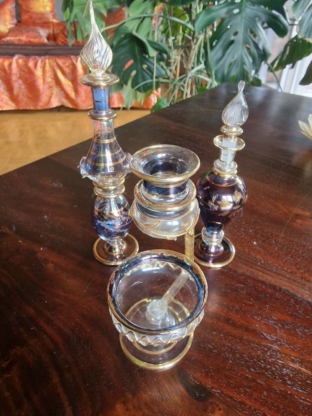 Flaconi: 2 orientalische Parfumflacons, 1 Ölverdunster – Usato da Uster venduto da Witchblade5
