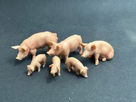 Schleich Schweine Schwein Eber Sau Ferkel alt