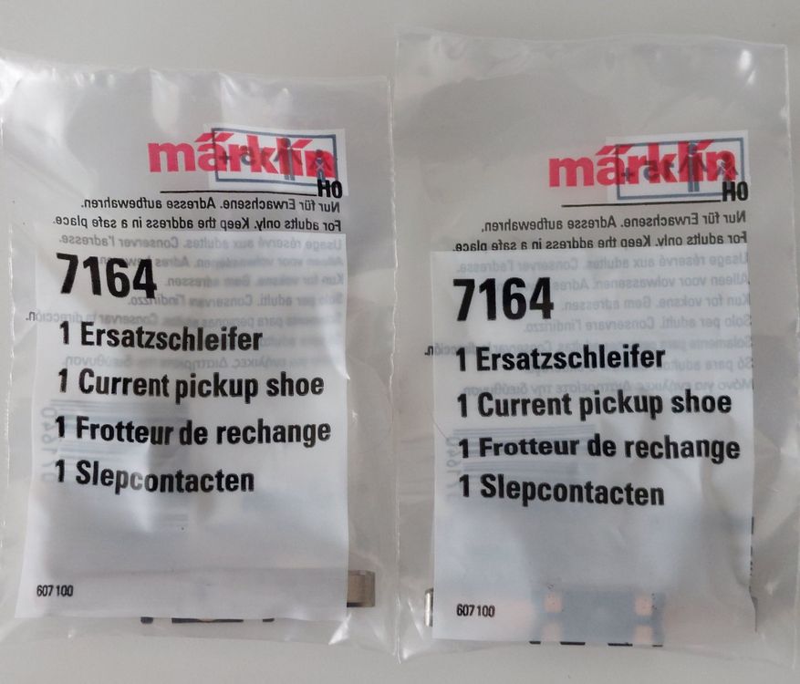 MARKLIN 7175 – Pattino Di Ricambio Per Treni Elettrici (Ersatzschleifer)