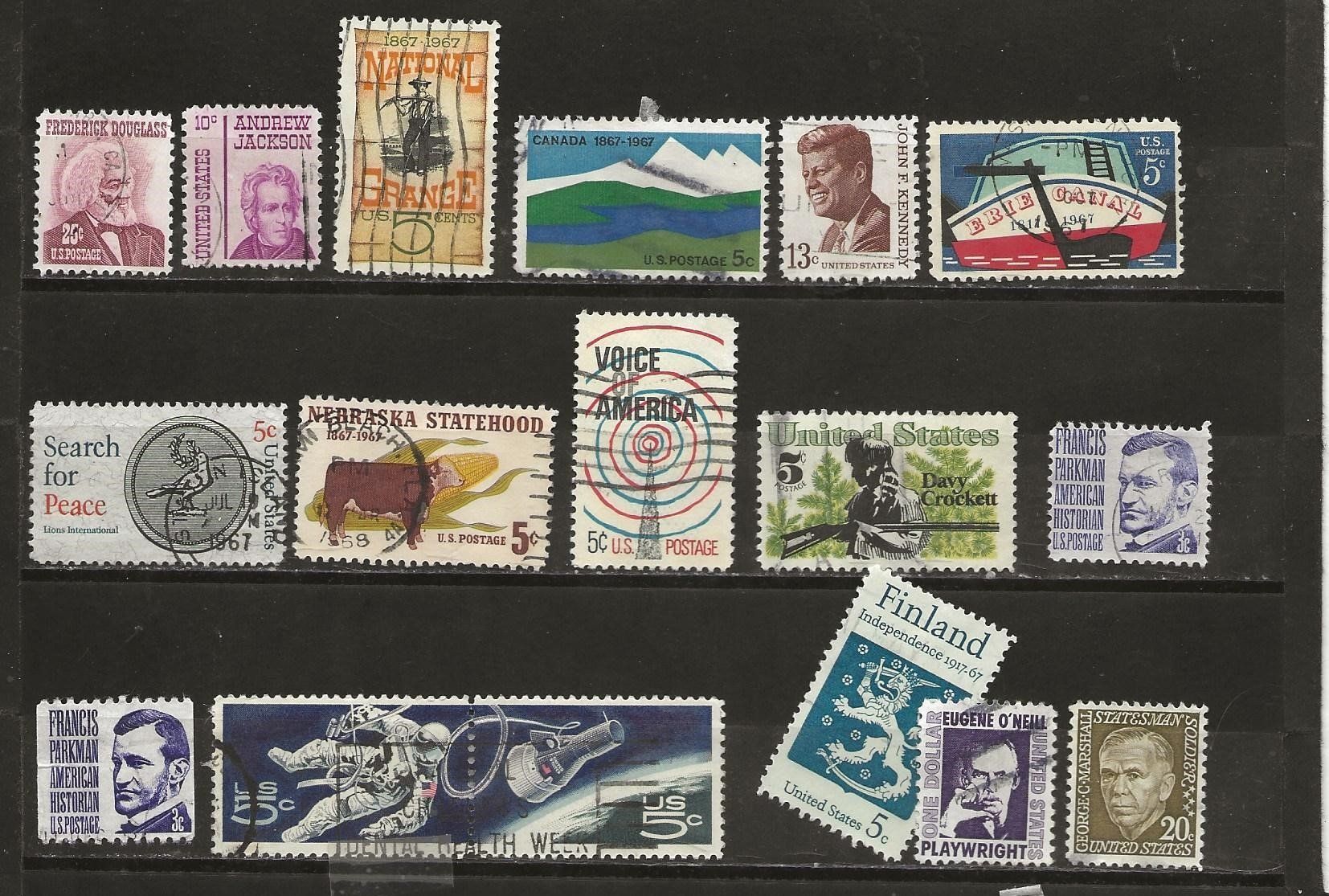 Alle Briefmarken: USA 1966 .... – Gebraucht aus Sion von PierreP01 1