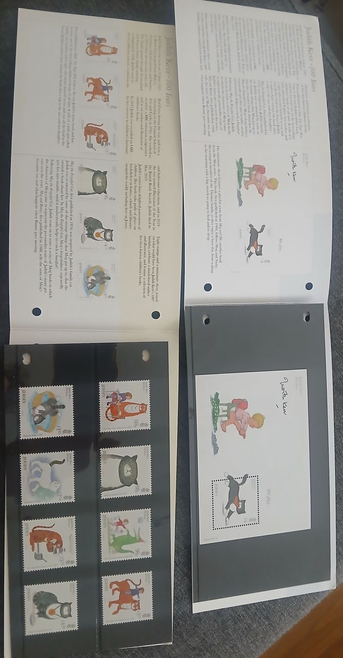 Alle Briefmarken: Jersey - Judith Kerr 109 Years 2023 – Neu (gemäss Beschreibung) aus Münsingen von asc_l2gq