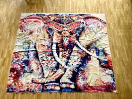 Wandteppich mit Elefanten-Motiv 145/125cm
