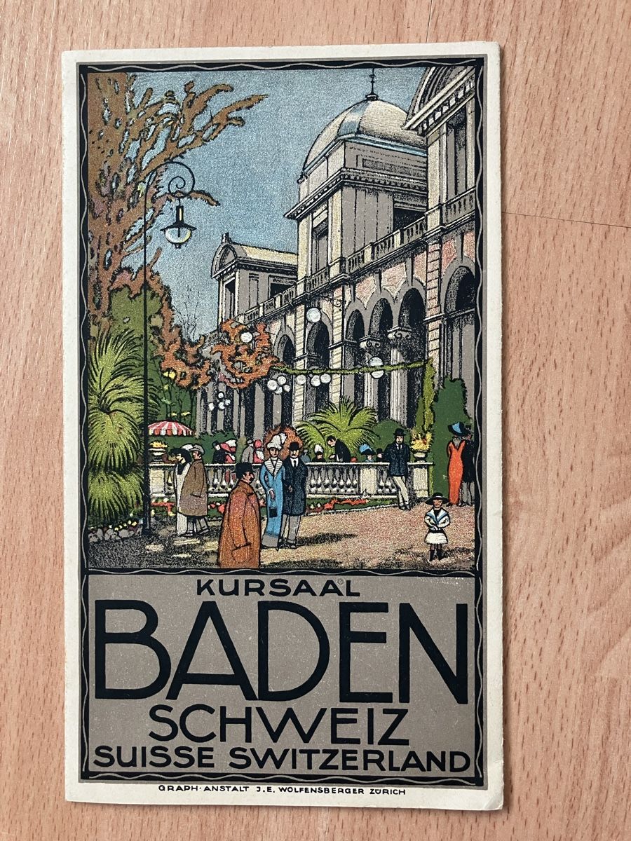Dokumente: Baden Kursaal prospekt 1900,s – Gebraucht aus Zürich von