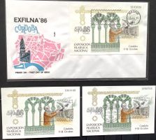 1986 Spanien Briefmarken Ausst.Exfilna86