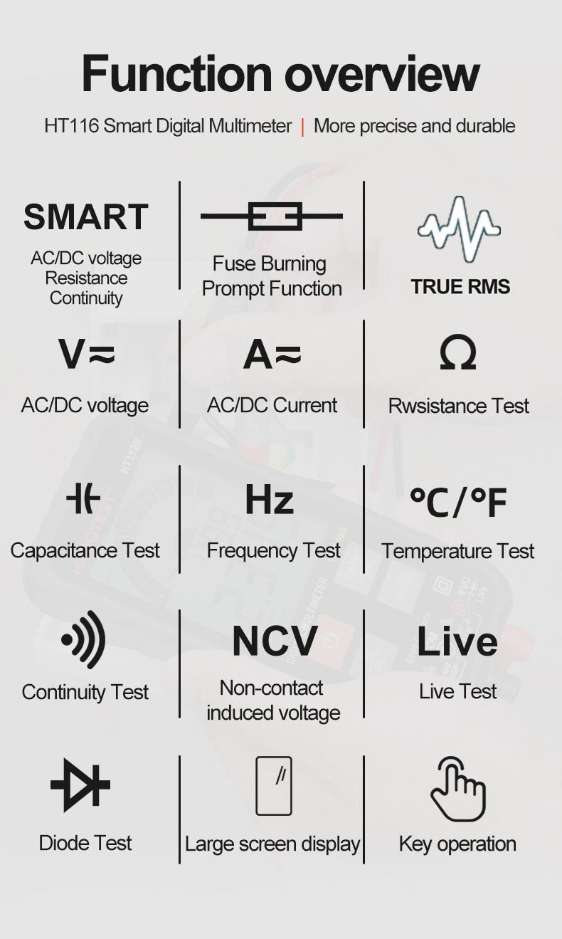 Tutti gli attrezzi: Multimeter großem LCD-Farbdisplay – Nuovo (secondo la descrizione) da Thun venduto da onlino 9