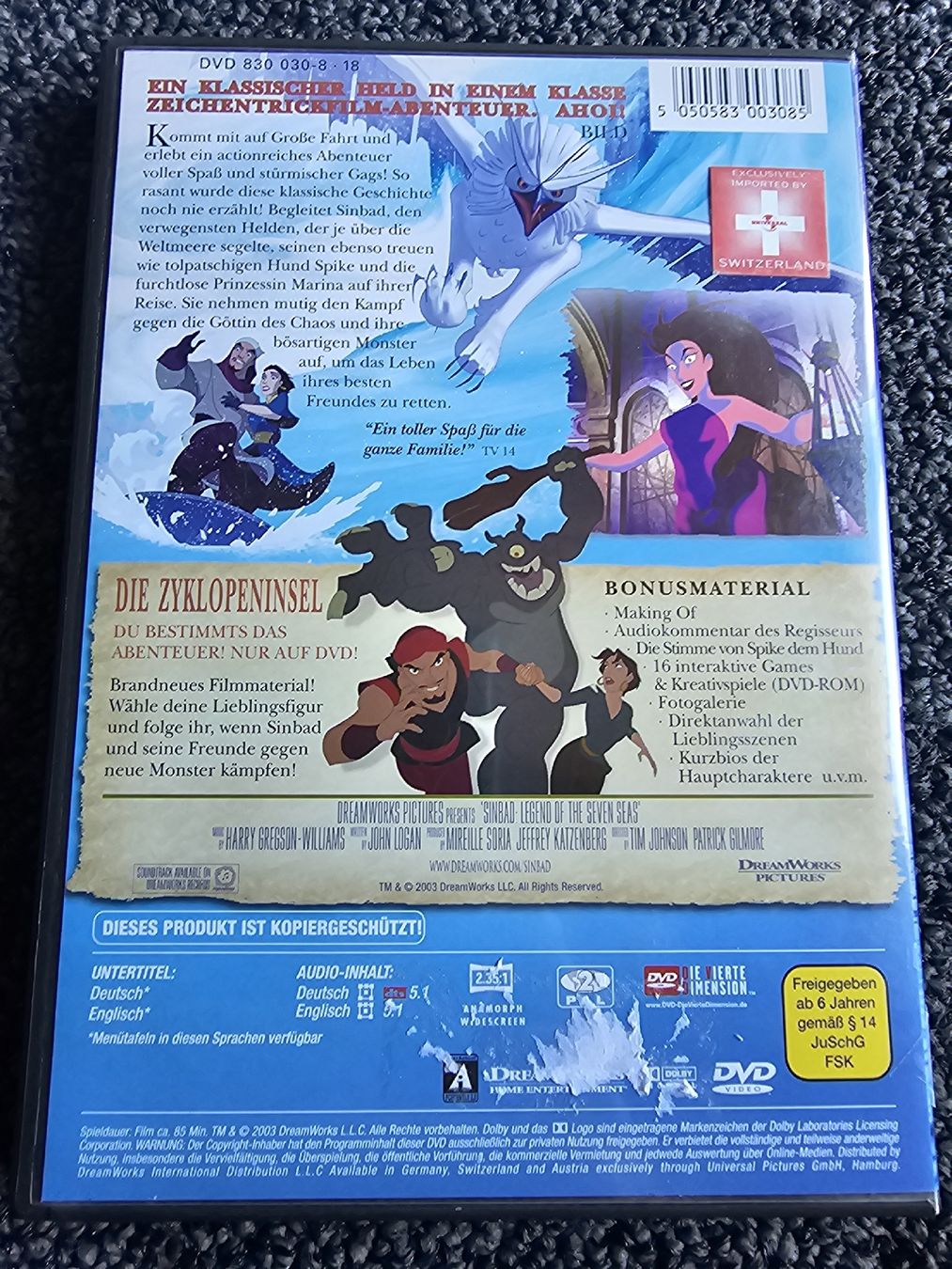 Tutti i DVDs: DVD Sinbad (19821) – Usato da Ruswil venduto da jan_bxl5 1